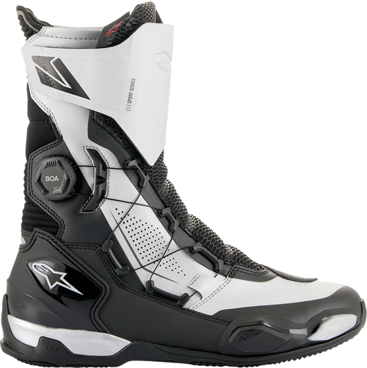 Alpinestars SP-X Boa Boots Black/Silver EU 40 – Sport Riding and Touring Footwear