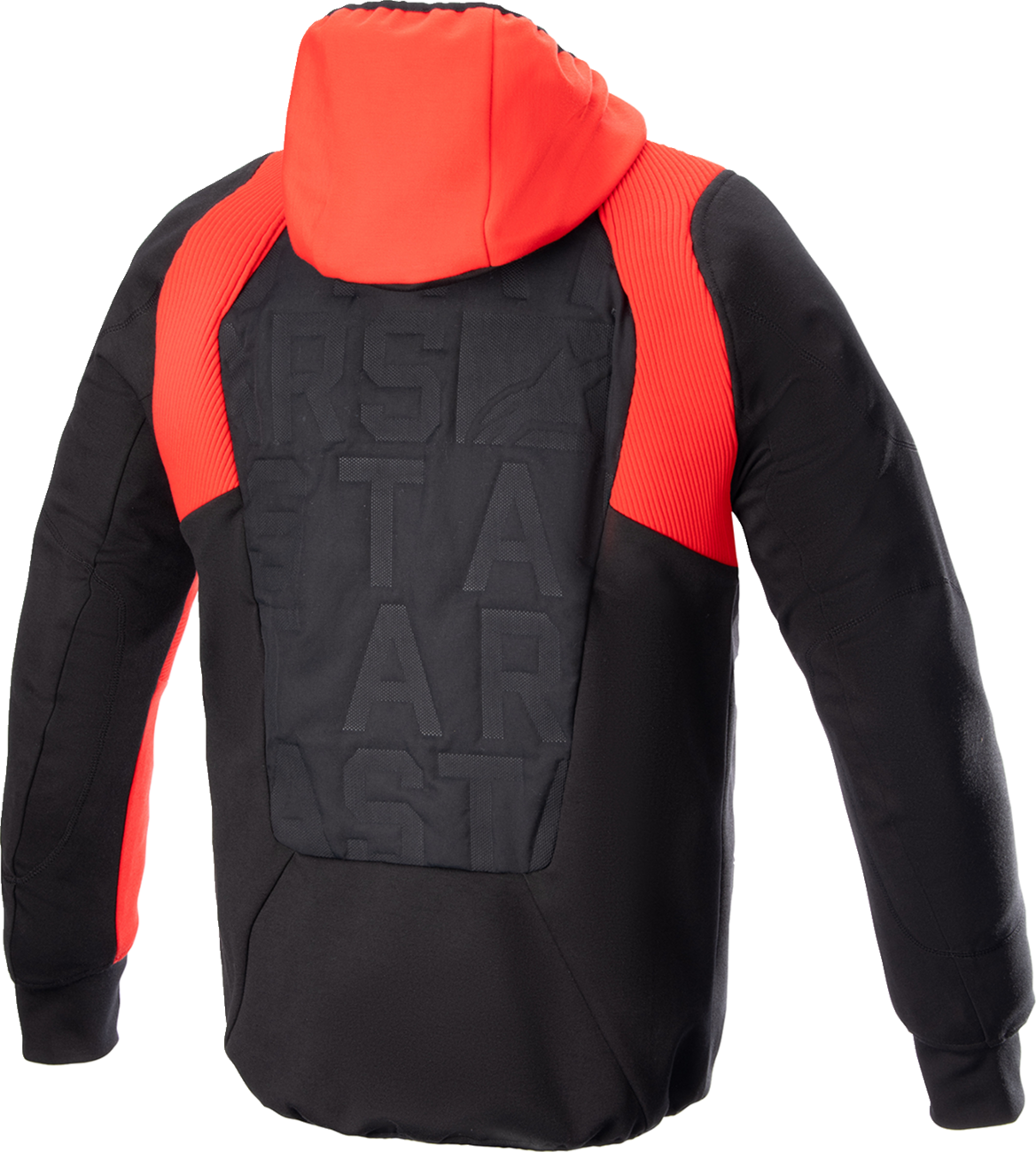 Alpinestars MSE Hybrid Hooded Jacket - Black/Red Small - Versatile Motorcycle Streetwear with Level 1 Nucleon Flex Plus Armor