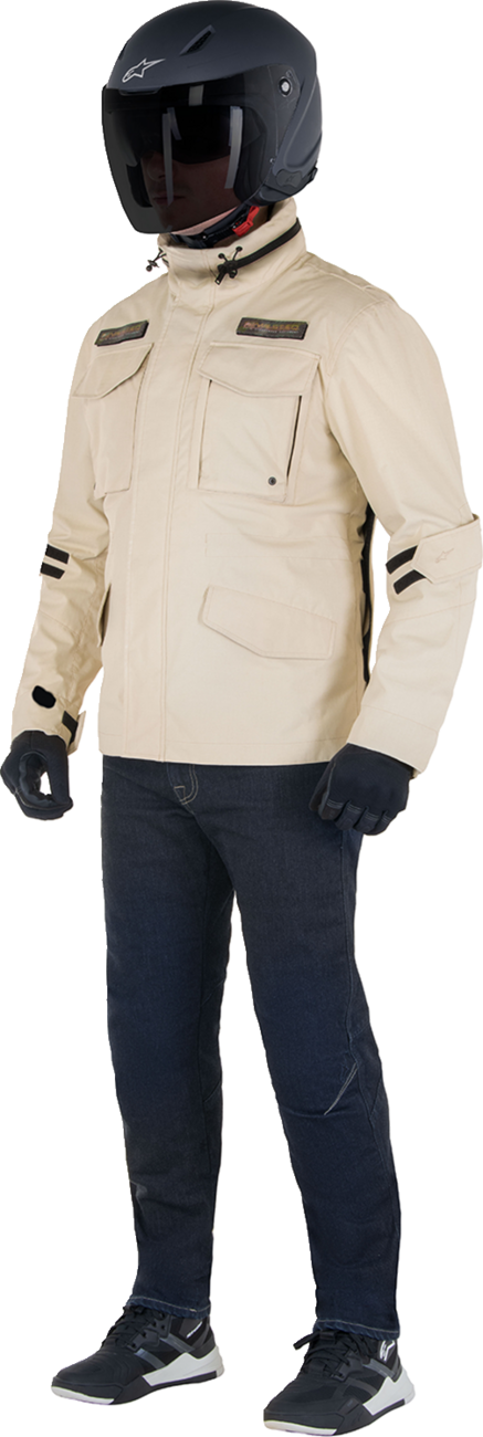 Alpinestars MSE Field Jacket - Tan Small | Lightweight Waterproof Multi-Season Urban Riding Jacket