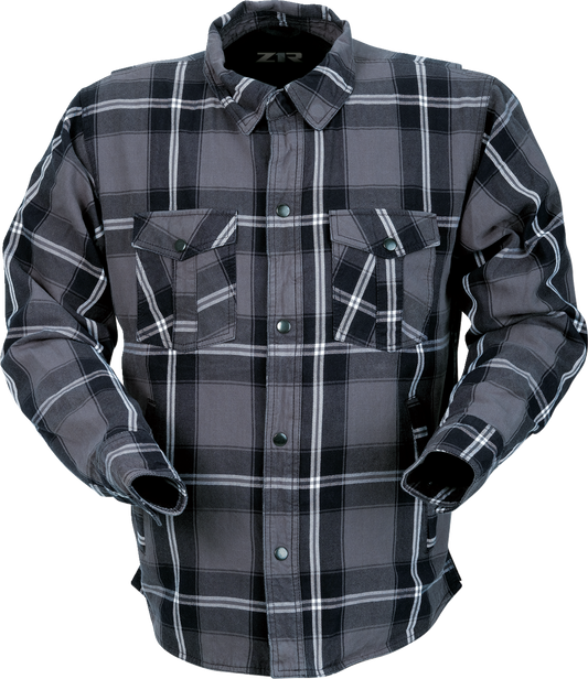 Z1R Ashwood Flannel Shirt in Gray - Small, Part Number 3040-3285