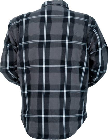 Z1R Ashwood Flannel Shirt - Gray, Medium - Durable Workwear with Concealed Carry Pockets