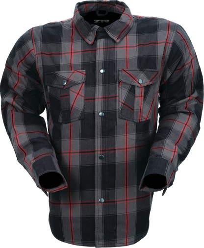 Z1R Ashwood Flannel Shirt with Removable Padding - Red, Medium (Part #3040-3294)