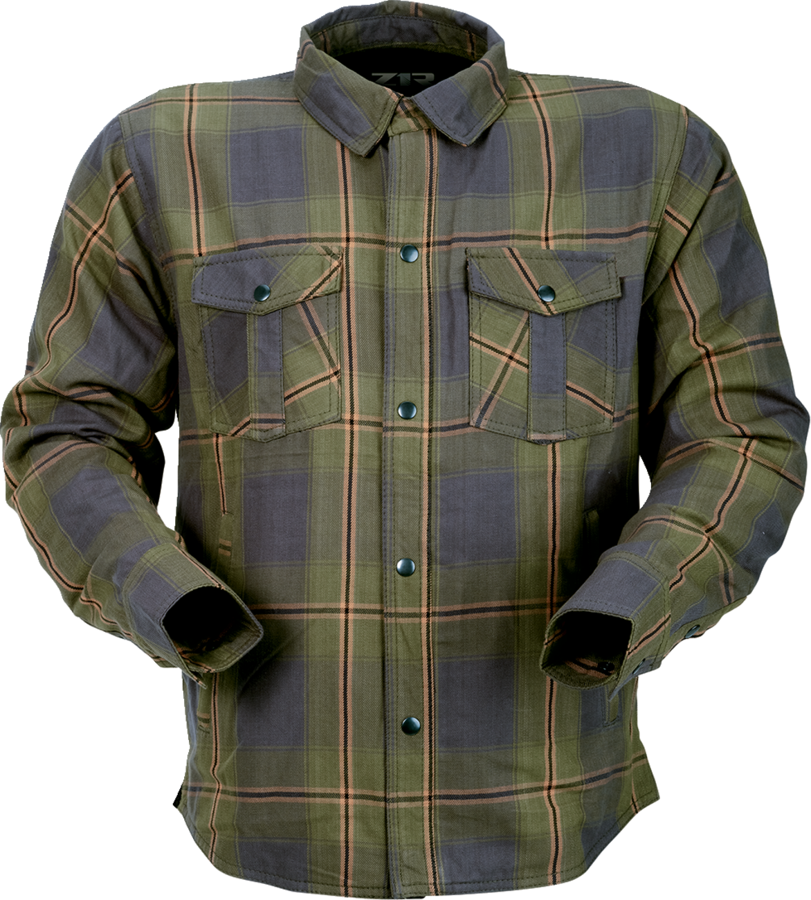 Z1R Ashwood Flannel Olive 3XL with Reinforced Aramid Fiber and Concealed Carry Pockets