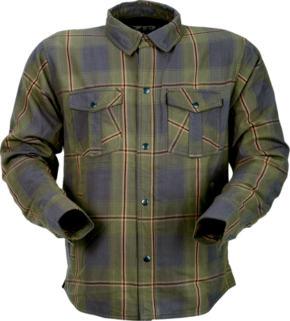 Z1R Ashwood Flannel Jacket in Olive, 5XL – Durable and Comfortable Workwear