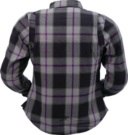 Z1R Women's Ashwood Flannel Jacket - Purple, Part No. 3041-0676