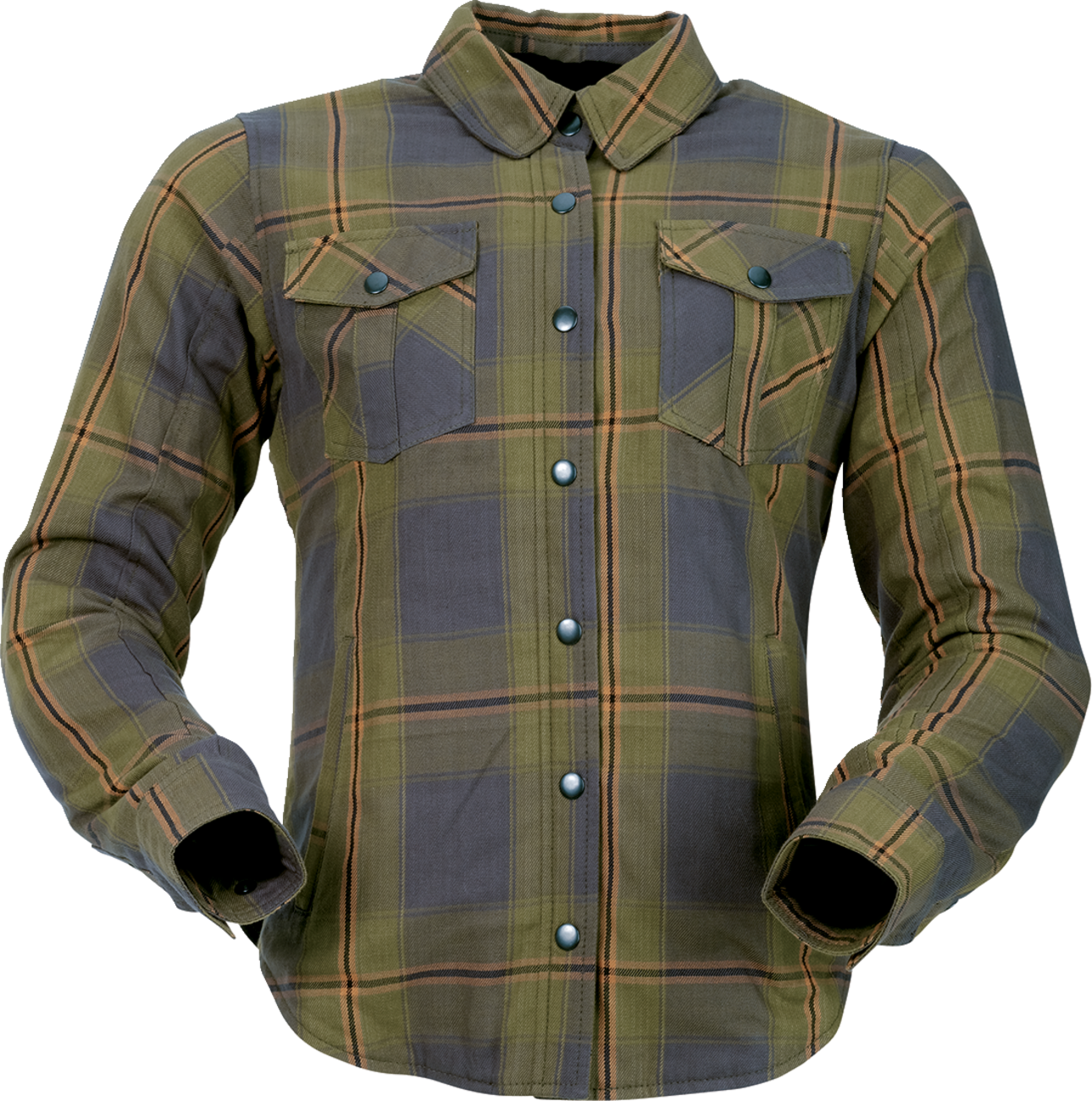 Z1R Women's Ashwood Flannel Jacket - Olive, Part Number 3041-0687