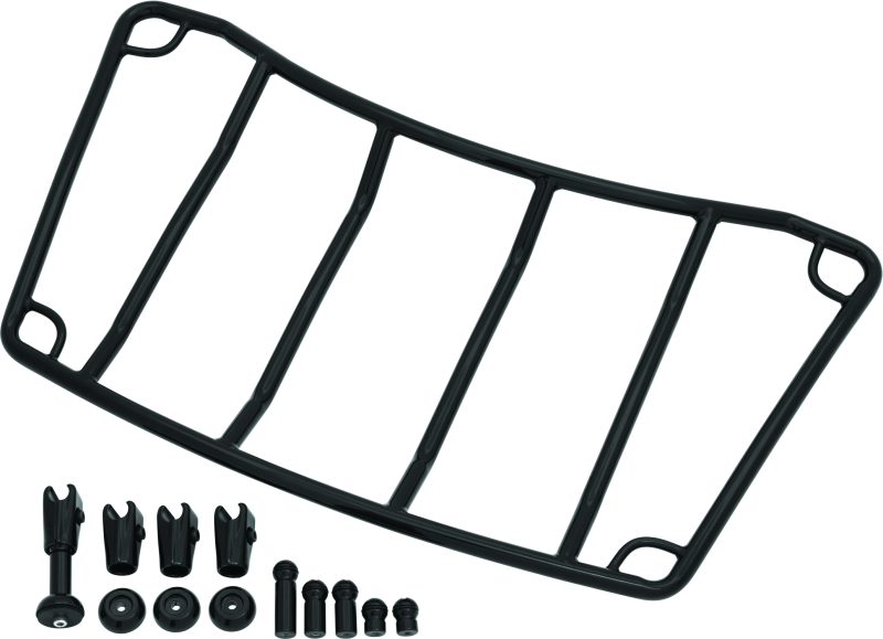Kuryakyn Trunk Luggage Rack Adjustable Gloss Black for Honda Gold Wing and Kawasaki Vulcan Voyager