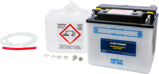 Fire Power CB7C-A Heavy Duty 12V Motorcycle Battery with Acid Pack