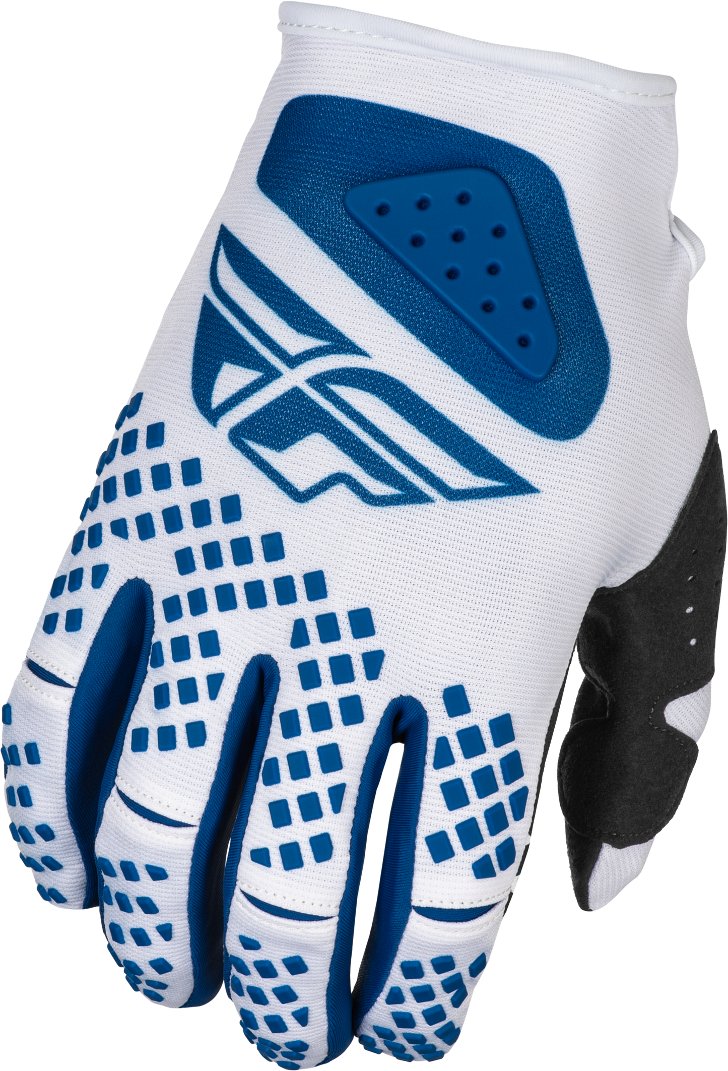 Fly Racing Kinetic Center Gloves White/Navy - Model 378-5113X