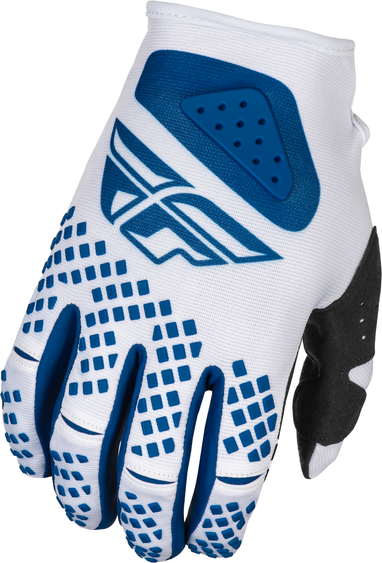 Fly Racing Kinetic Center Gloves White/Navy - Model 378-5113X