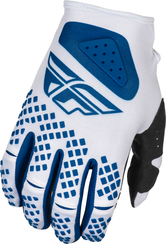 Fly Racing Kinetic Center Gloves White/Navy - Model 378-5113X