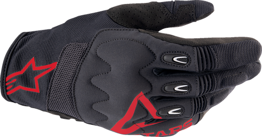 Alpinestars Techdura Gloves Fire Red/Black Medium - Enduro and Trail Riding Performance Gear