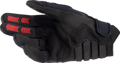 Alpinestars Techdura Fire Red/Black Gloves - Small (Part No. 3564524-3131-S)