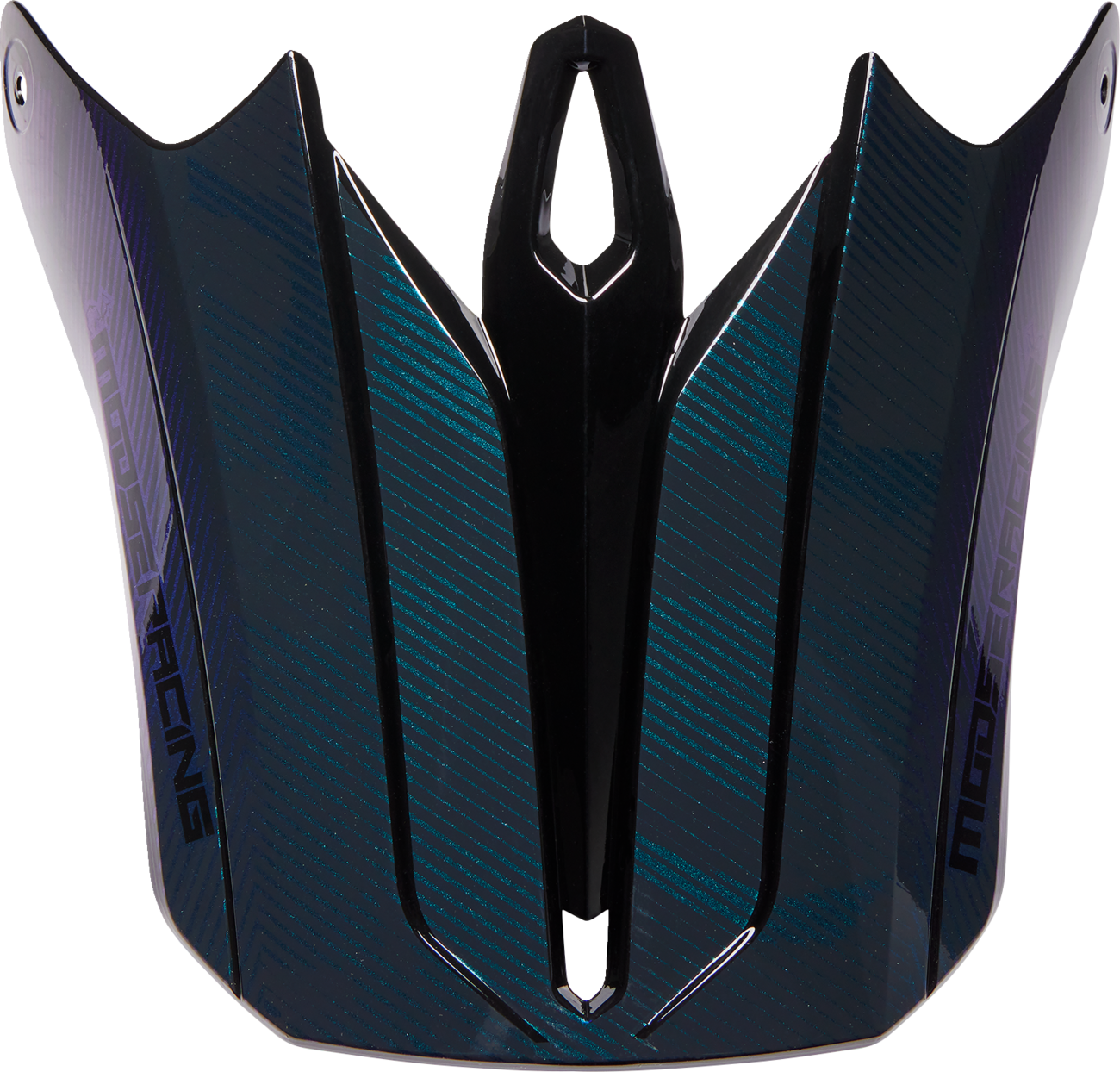 Moose Offroad F.I. MIPS® Visor Kit - Agroid Camo with Iridescent Blue Finish, Part Number 0132-1576