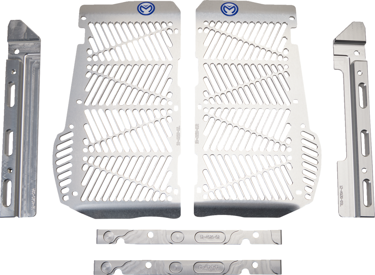 Moose Offroad Billet Radiator Guards for Beta 12-4020, Silver
