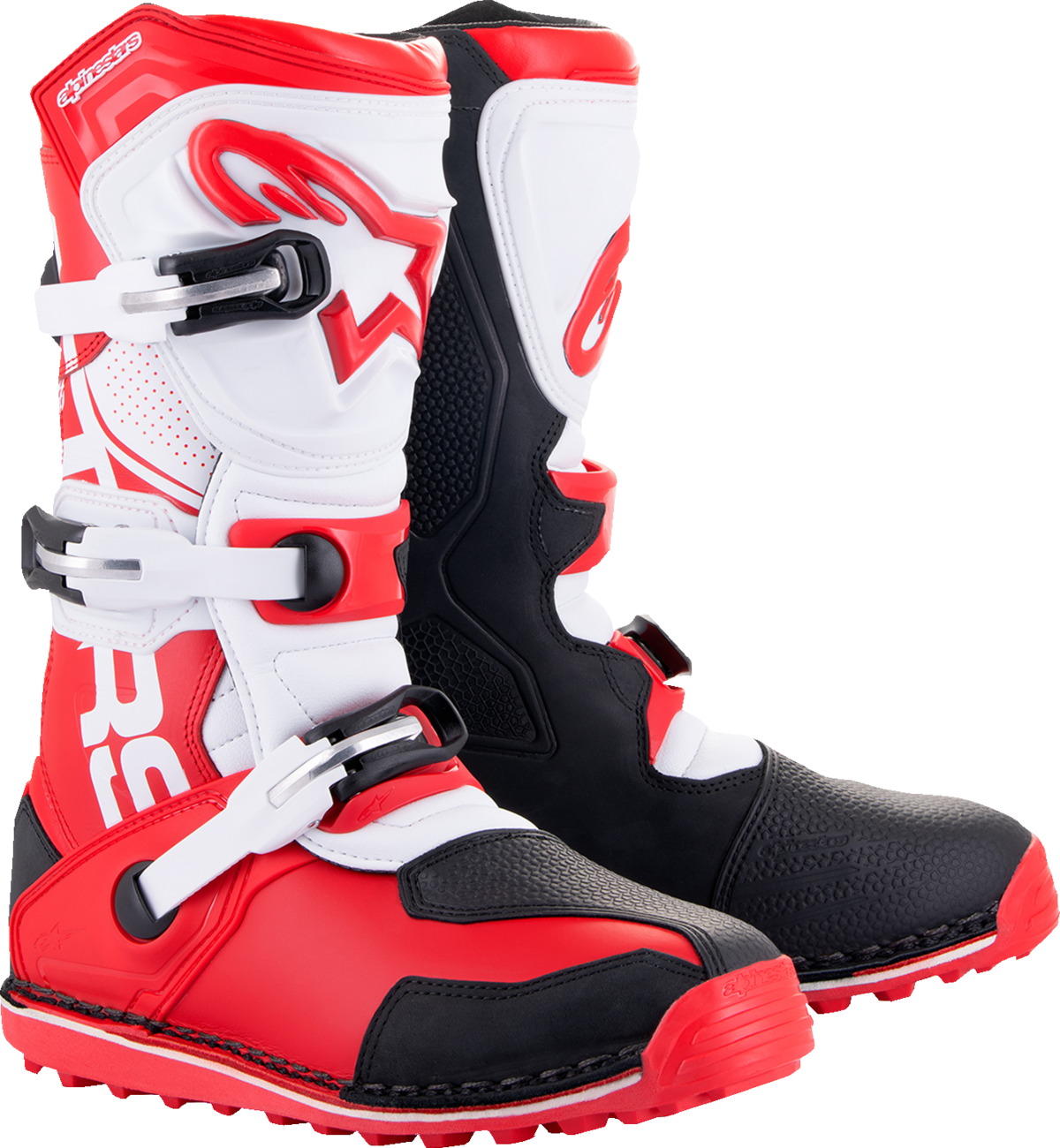 Alpinestars Tech-T Boots - Red/Black/White, US 8 / EU 42 - Model 2004017-3016-8