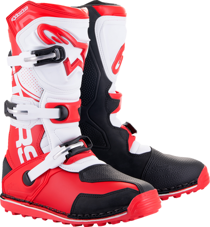 Alpinestars Tech-T Boots - Red/Black/White, US 8 / EU 42 - Model 2004017-3016-8