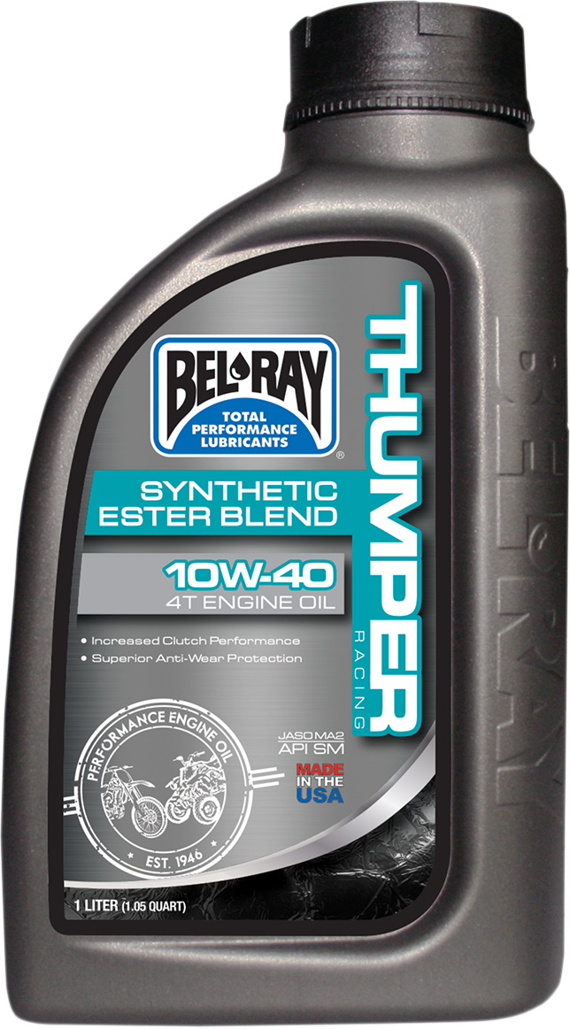 BEL-RAY Thumper Synthetic Blend 4T Oil 10W-40 - 1L - Part Number 99520-B1LW