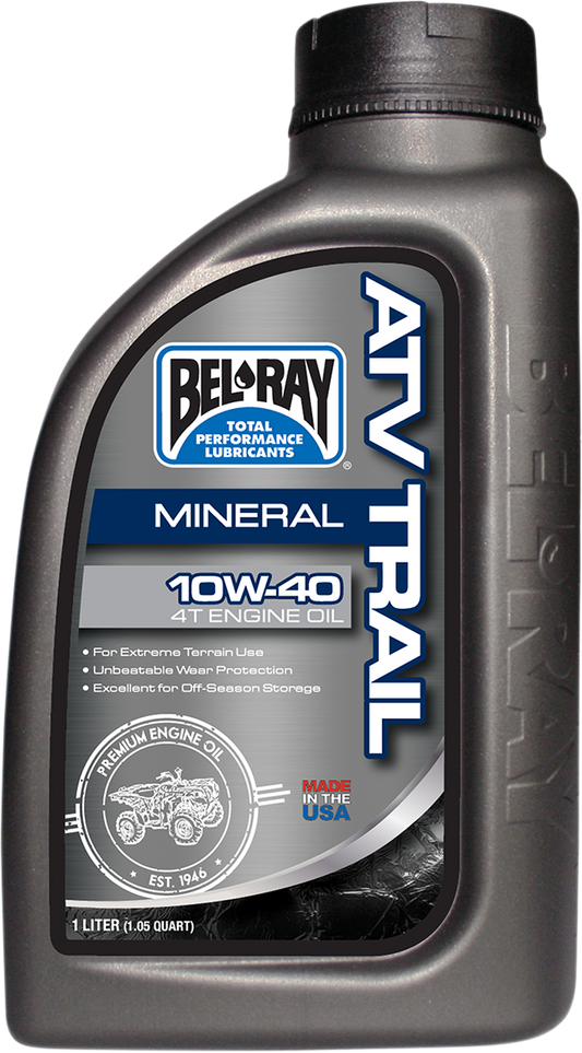 BEL-RAY ATV & SxS Mineral Oil 10W-40 - 1 Quart, Part Number 99050-B1LW
