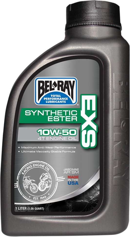 BEL-RAY EXS Synthetic 4T Oil 10W-50 - 1 Quart - Part Number 99160-B1LW
