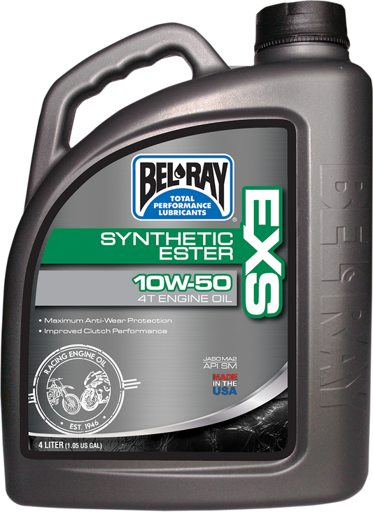 BEL-RAY EXS Synthetic 4T Oil 10W-50 - 4L | Part Number 99160-B4LW