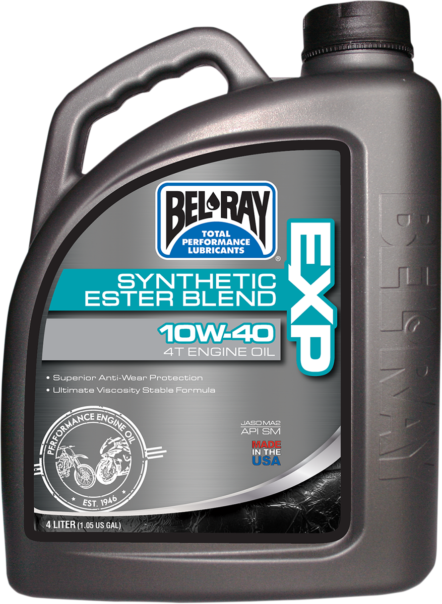 BEL-RAY EXP Synthetic Blend 4T Oil 10W-40 - 4L (Part Number 99120-B4LW)