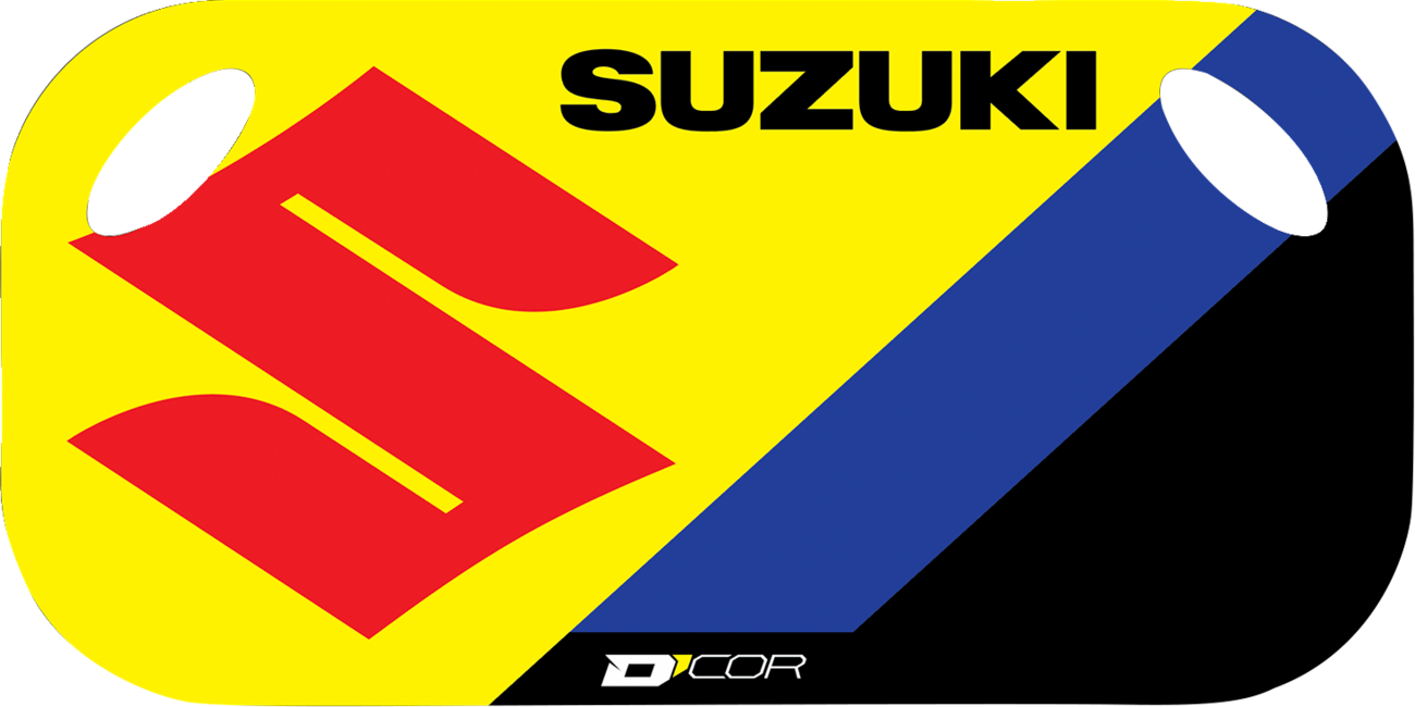 D'COR VISUALS Suzuki Pit Board 60-60-140 with Dry Erase Surface and Official Logo