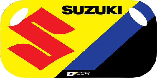 D'COR VISUALS Suzuki Pit Board 60-60-140 with Dry Erase Surface and Official Logo