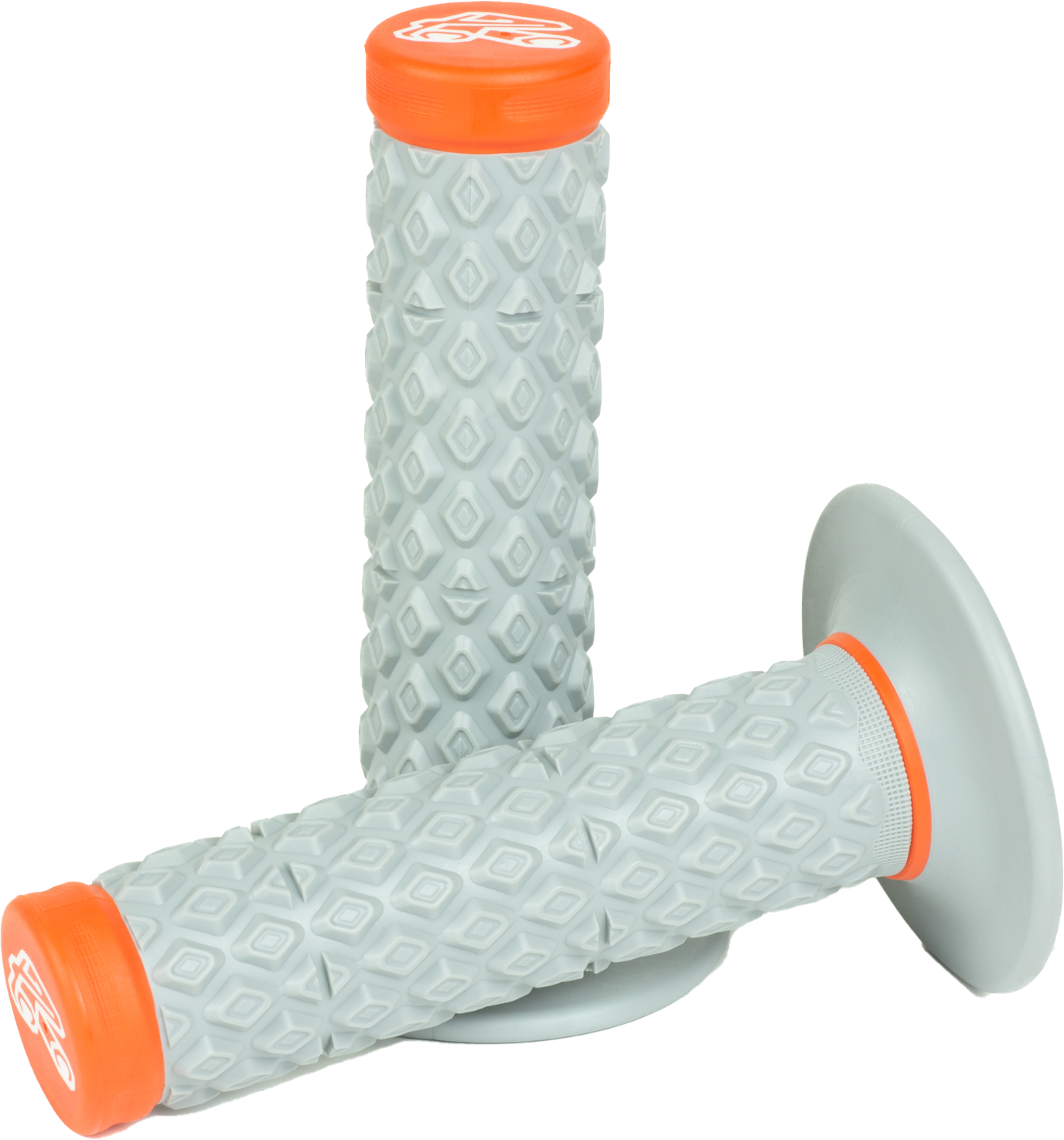 Renthal MX Dual Grips G208 - Comfort Soft/Firm Orange for Motorcycle Handling