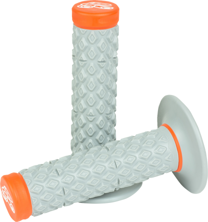 Renthal MX Dual Grips G208 - Comfort Soft/Firm Orange for Motorcycle Handling