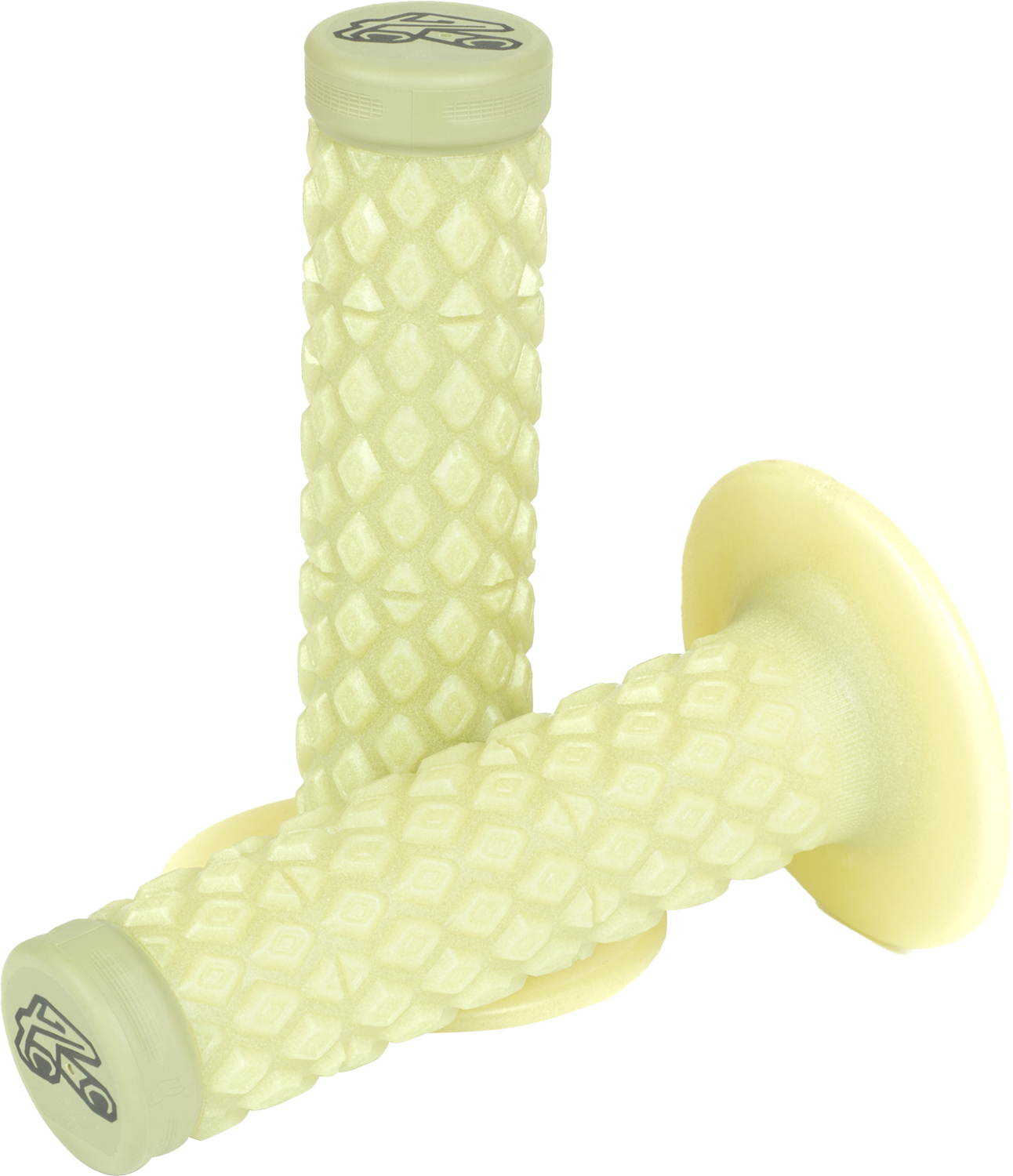 Renthal MX R-Works Dual Grips - Comfort with Ergo Diamond Vibration Dampers - Part G196