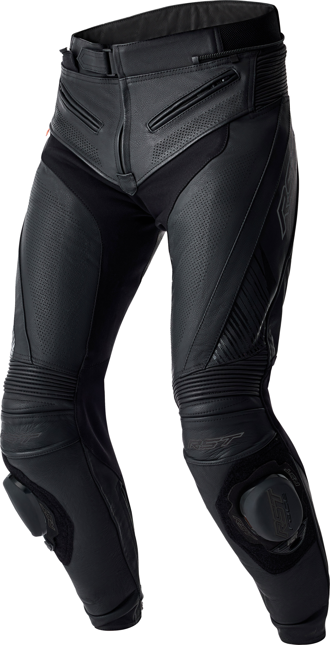RST Tractech Evo D3o SL Pants Black Leather XS – Motorcycle Riding Gear