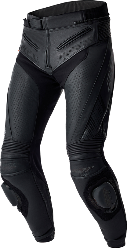 RST Tractech Evo D3o SL Pants Black Leather XS – Motorcycle Riding Gear