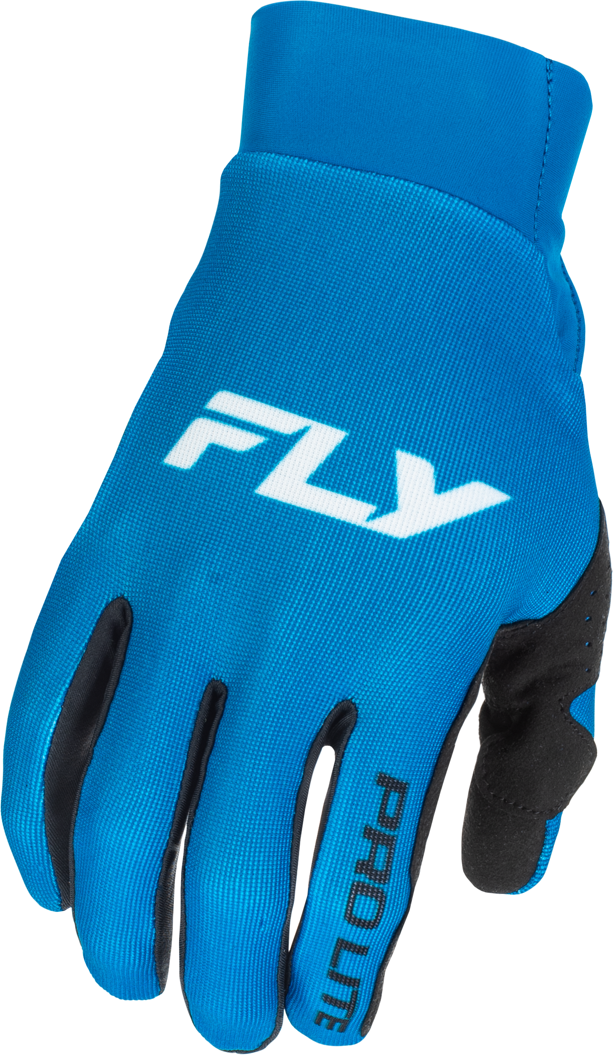 Fly Racing Pro Lite Gloves Blue/White Large – Lightweight Minimalist Race Gloves with Touch Screen Compatibility