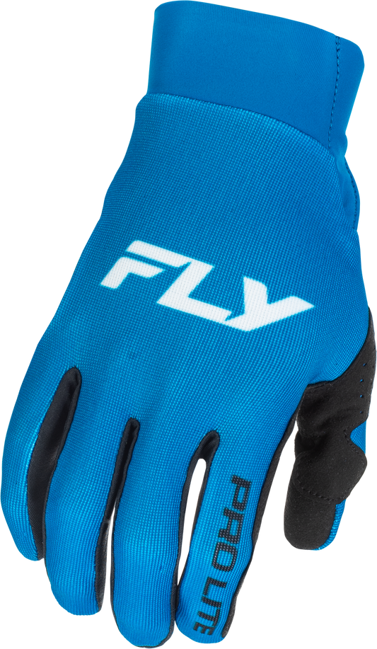 FLY RACING YOUTH PRO LITE GLOVES BLUE/WHITE YL'YL