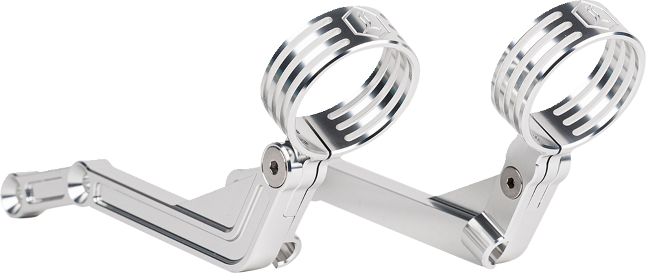 Legend Suspension Revo ARC External Reservoir Mounts - Clear 1313-0246 for Harley-Davidson Touring Models