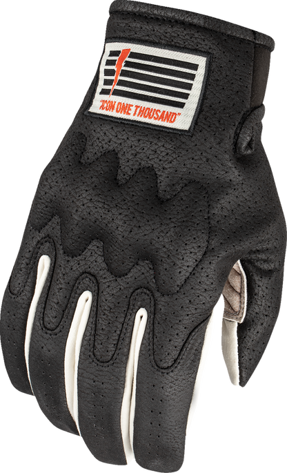 ICON Airform Slabtown™ Gloves - Black - XL | Motorcycle Riding Gloves with D3O® Knuckle Protection