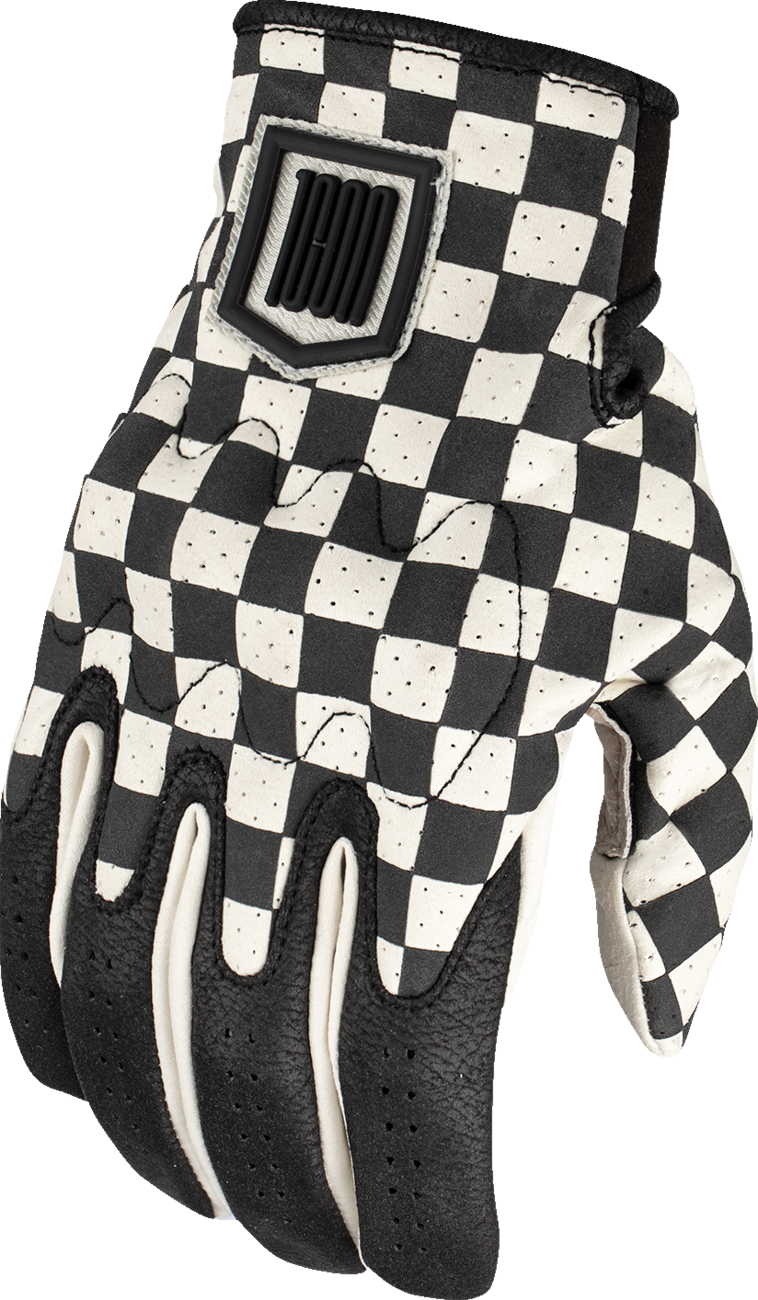 ICON Airform Slabtown™ Checker Motorcycle Gloves - Medium, Sport Riding Performance and Breathability