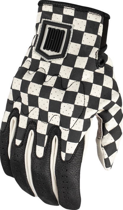 ICON Airform Slabtown™ Checker Motorcycle Gloves - Medium, Sport Riding Performance and Breathability