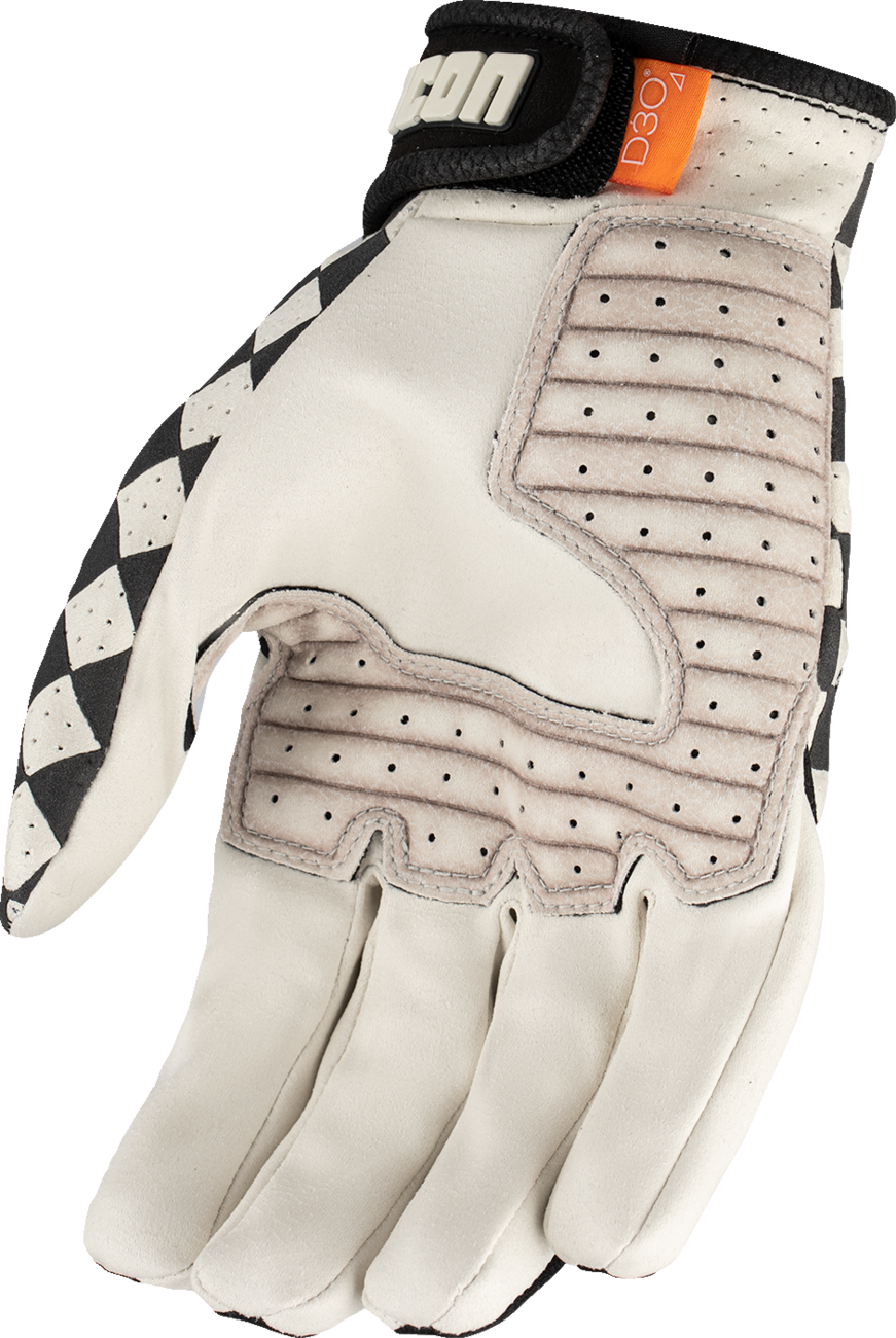 ICON Airform Slabtown™ Checker Motorcycle Gloves - Medium, Sport Riding Performance and Breathability