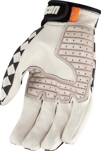ICON Airform Slabtown™ Checker Motorcycle Gloves - Medium, Sport Riding Performance and Breathability