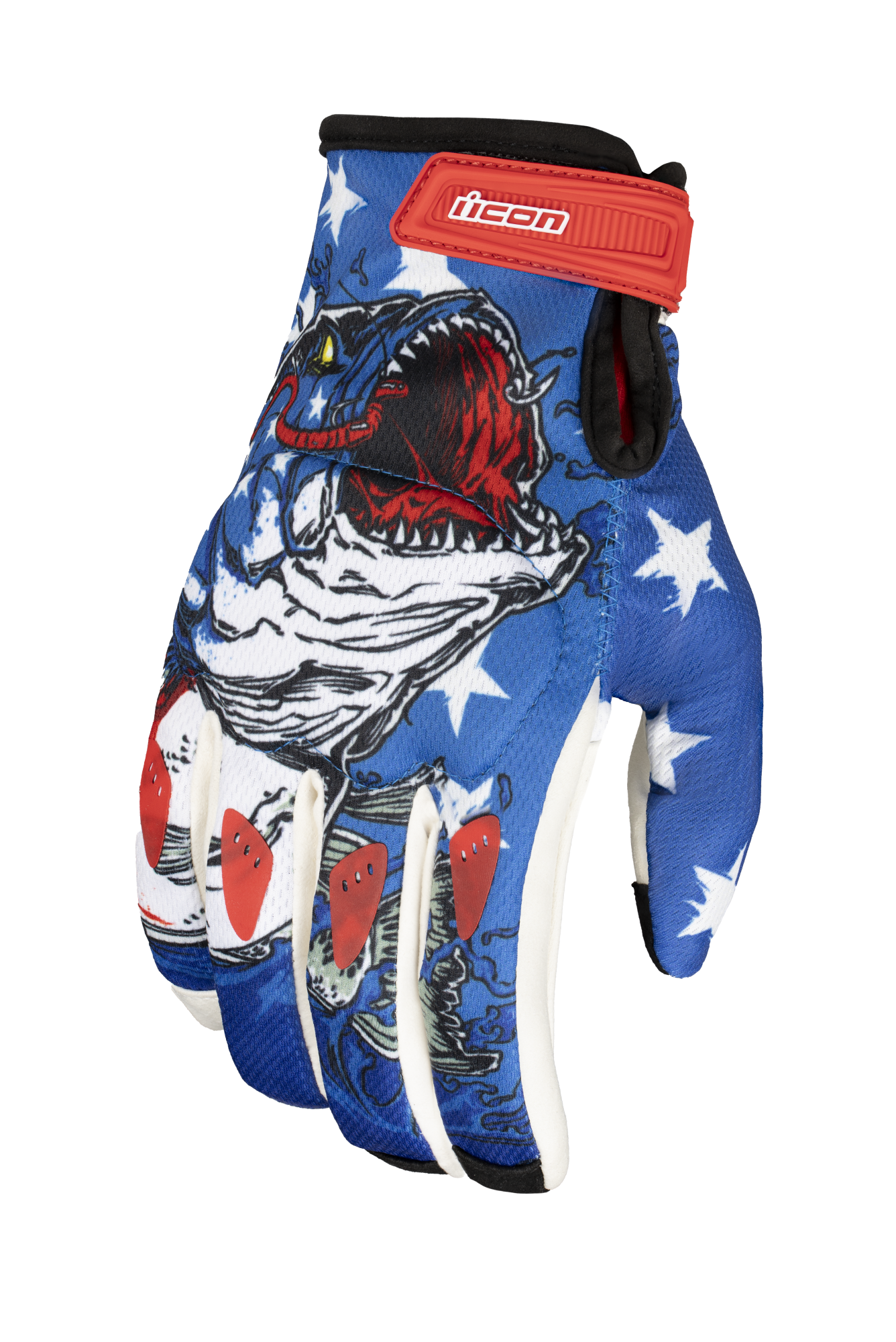 ICON Hooligan Basstard™ Gloves 2XL - Blue, Part Number 33014837