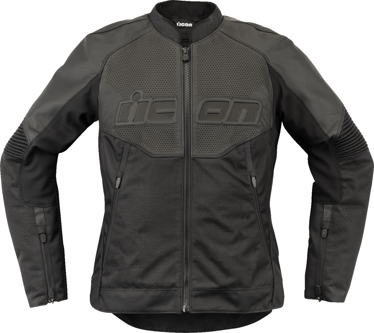ICON Women's Overlord3™ Leather Jacket - Black - XS by ICON, Part Number 28131082