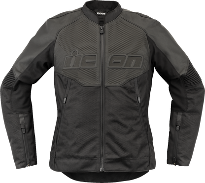 ICON Women's Overlord3™ Leather Jacket - Black - XS by ICON, Part Number 28131082