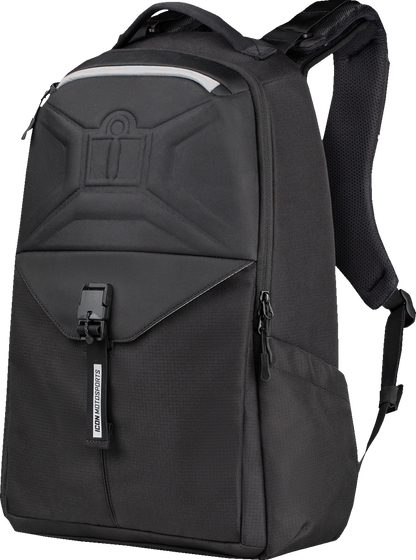 ICON Airflite Backpack Black 3517-0529 with Padded Laptop Sleeve and D3O Back Armor Pocket