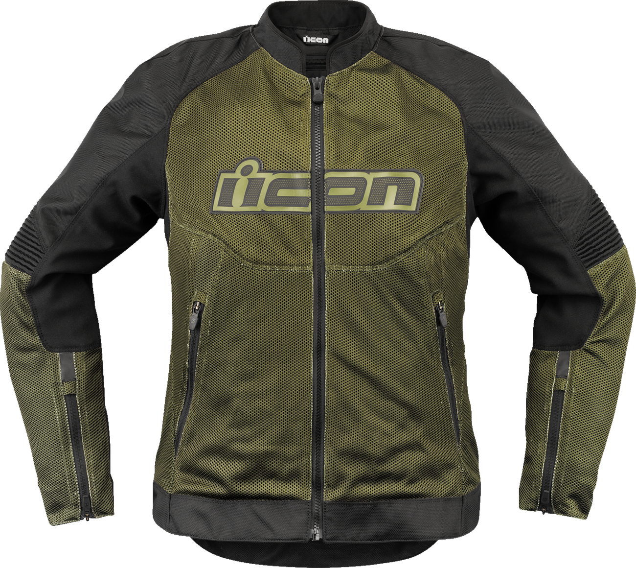 ICON Women's Overlord3 Mesh™ Jacket - Green - XS | Men’s Sport Fit Motorcycle Jacket with Impact Protection