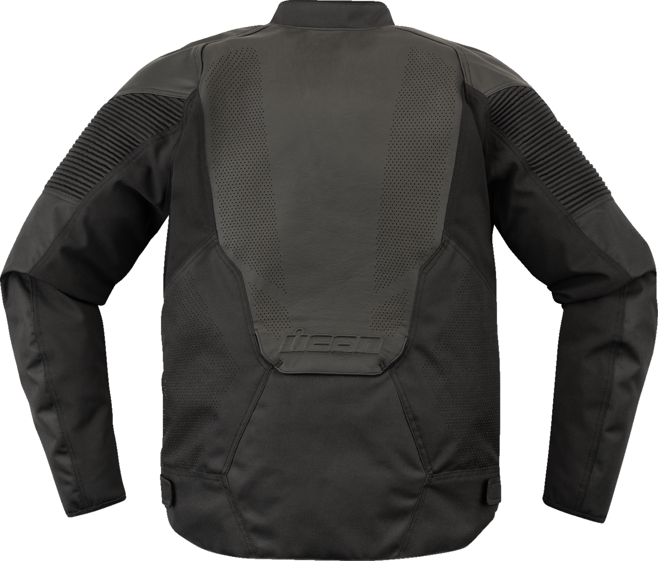 ICON Overlord3 Leather Motorcycle Jacket with D3O Impact Protectors - Black, Small (Part 2810-4112)