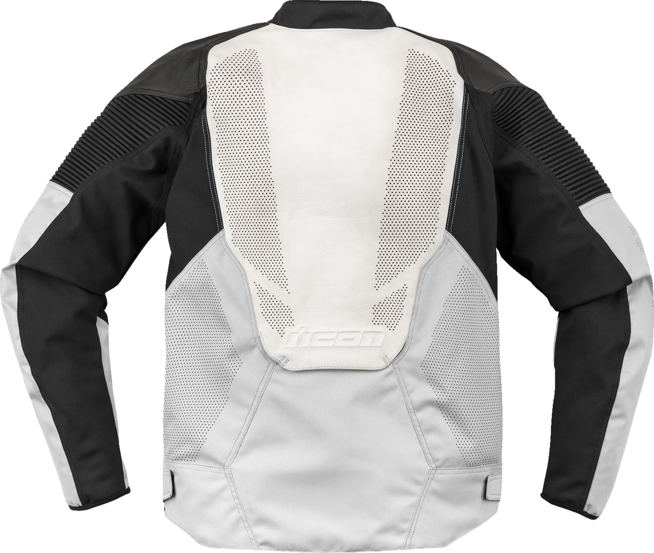 ICON Overlord3™ Leather Jacket with D3O® Impact Protectors - White, Small (Part #2810-4118)