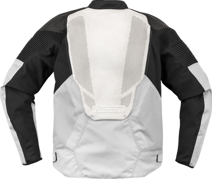 ICON Overlord3™ Leather Jacket with D3O® Impact Protectors - White, Small (Part #2810-4118)