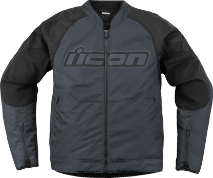 ICON Overlord3™ Slate Motorcycle Jacket - Small with D3O® Impact Protectors and Removable Insulated Liner